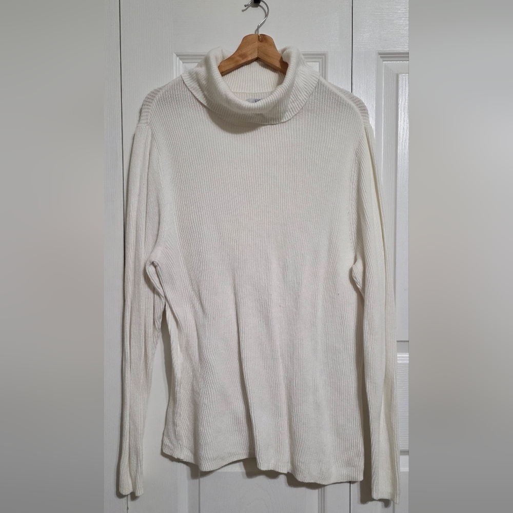 Croft & Barrow Women's Cream Turtleneck Sweater